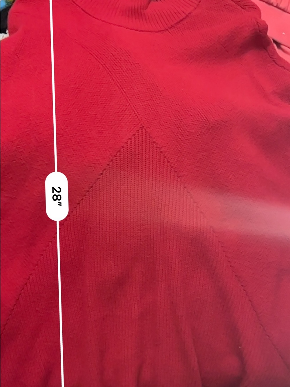 Talbots Bright Red Ribbed Sweater - Picture 8 of 8